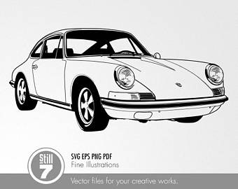 340x270 Porsche Vector Etsy