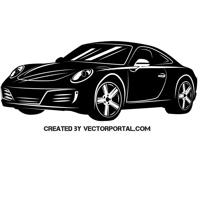 660x660 Car Porsche Vector Image