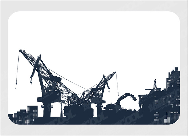 600x434 Crane On Sea Port