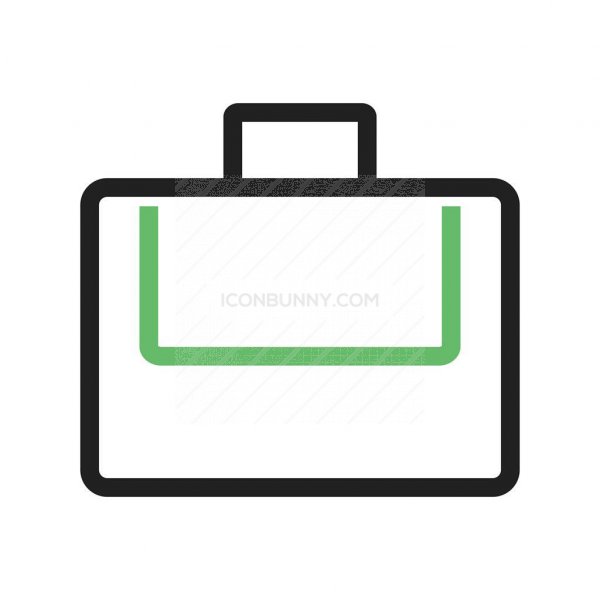 600x600 Portfolio Line Green Black Icon