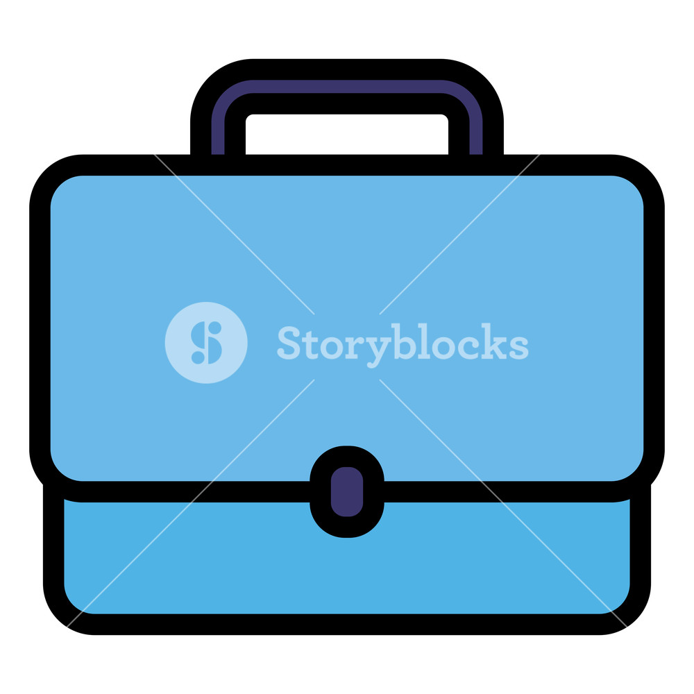 1000x1000 Business Portfolio Icon Over White Background, Vector Illustration