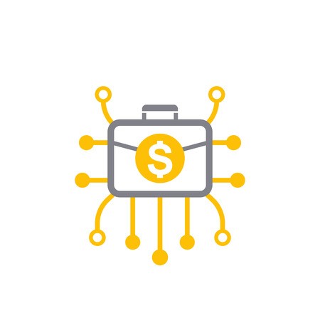 450x450 Diversified Portfolio Icon Vector Illustration Royalty Free