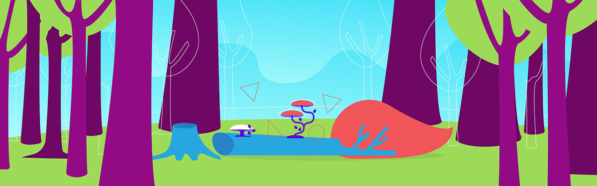 1200x375 Portfolio Vector Illustrations, Andreea Mica On Behance