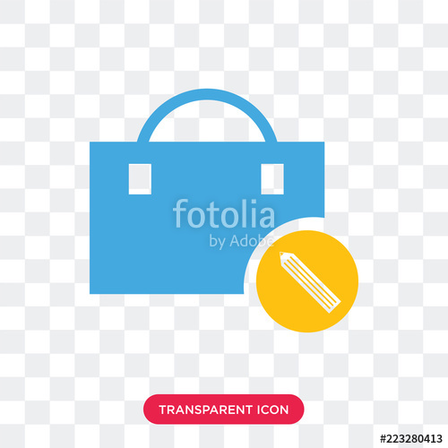 500x500 Portfolio Vector Icon Isolated On Transparent Background