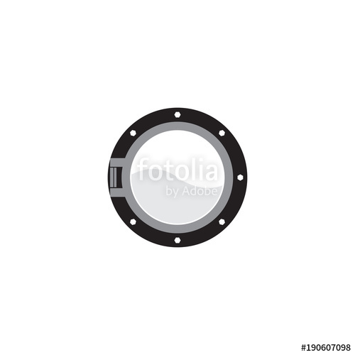 500x500 Porthole Vector Icon Stock Image And Royalty Free Vector