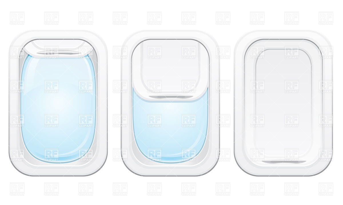 1200x720 Set Of Plane Portholes Vector Image Of Objects Konturvid
