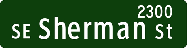 600x155 Portland Oregon Street Name Sign