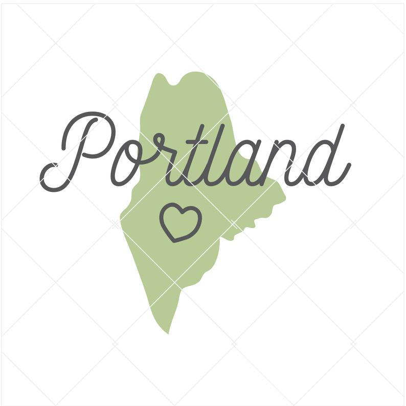 794x794 Portland Maine Portland Vector Portland Etsy