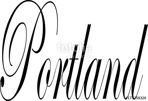 500x342 Portland Text Sign Illustration Stock Image And Royalty Free