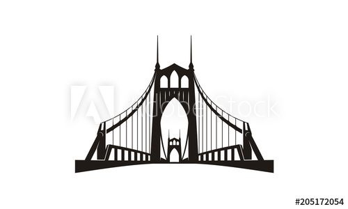 500x300 Silhouette Of St Johns Bridge