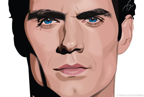 Draw High Realistic Vector Portrait From Photo 550x370 Draw High Realistic Vector Portrait From Photo