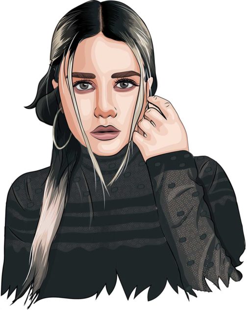 Custom Portrait Vector Art 510x633 Custom Portrait Vector Art