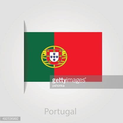 416x416 Portugal Flag, Vector Illustration Premium Clipart