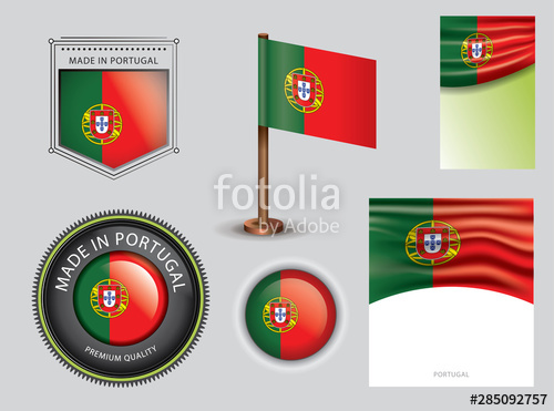 500x371 Made In Portugal Seal, Portuguese Flag And Color