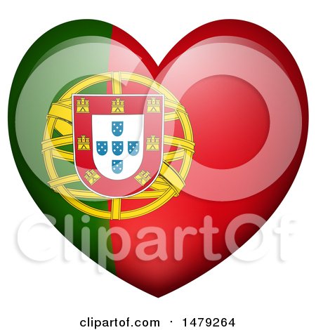 450x470 Clipart Of A Portuguese Flag Heart