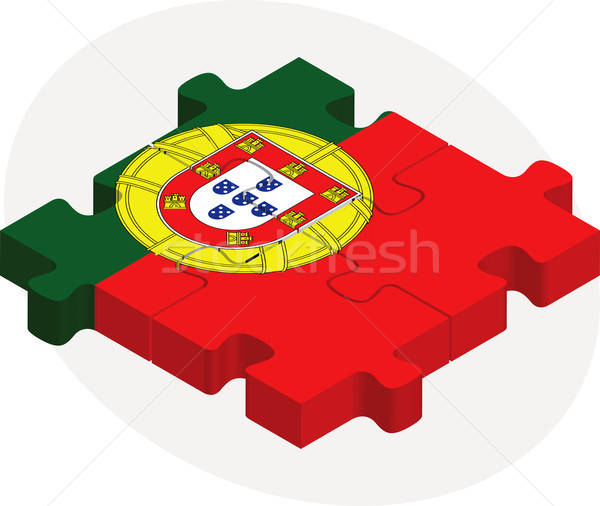 600x506 Portuguese Flag In Puzzle Vector Illustration Benguhan Ipekoz