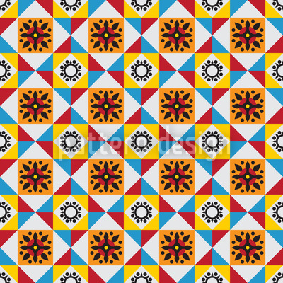 400x400 Portuguese Tiles Vector Design