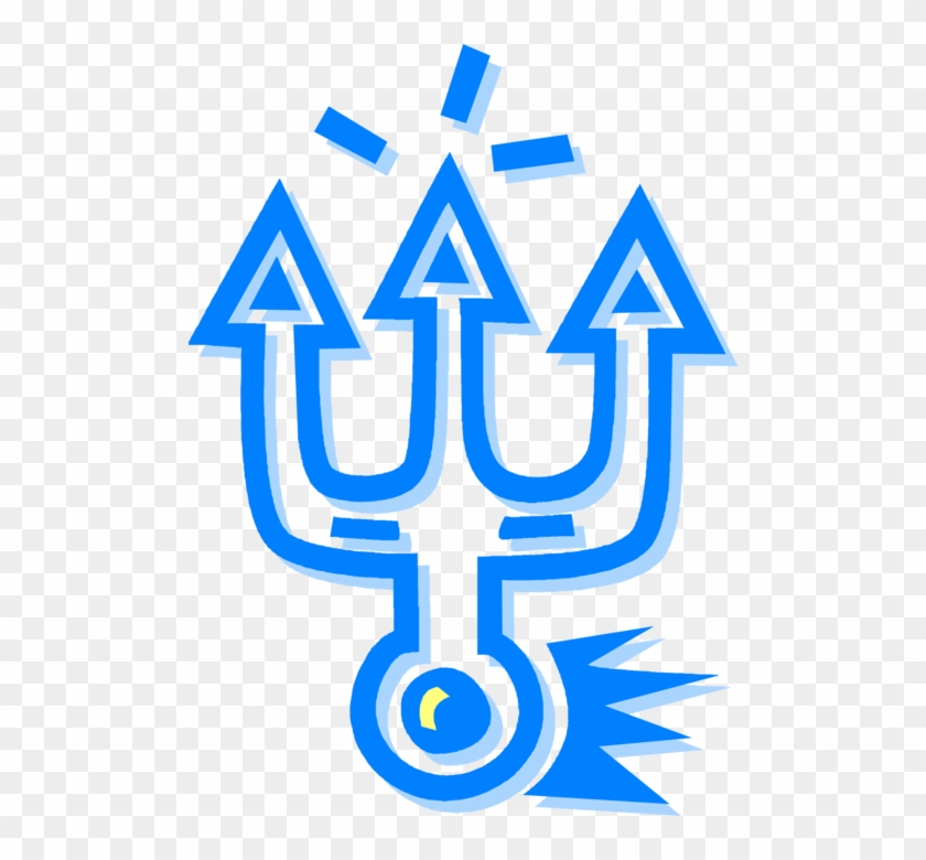 840x780 Vector Illustration Of Trident Of Poseidon Three Pronged