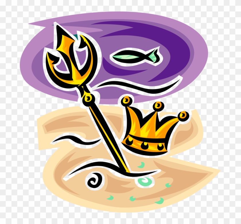 840x780 Vector Illustration Of Trident Of Poseidon Three Pronged