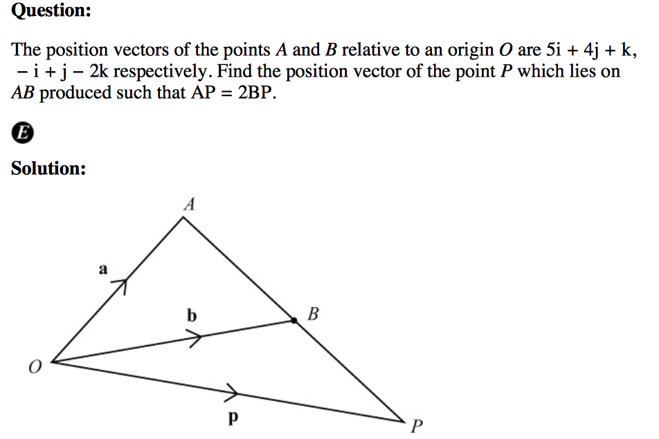 952x635 Position Vectors Problem