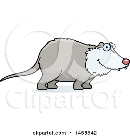 450x470 Clipart Of A Happy Possum