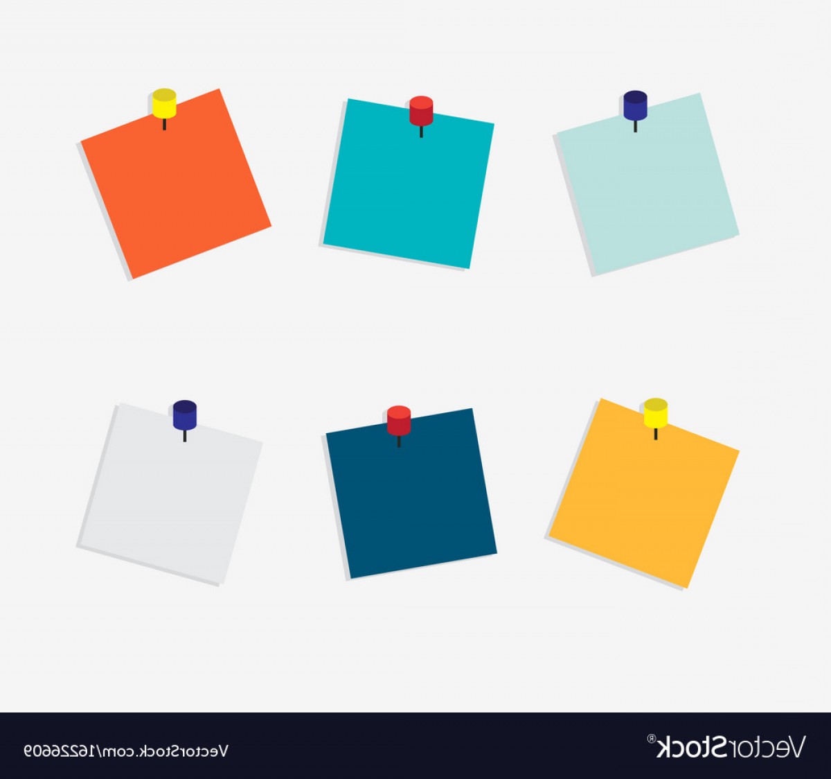 1200x1124 Blank Colorful Sticky Notes Vector Cqrecords