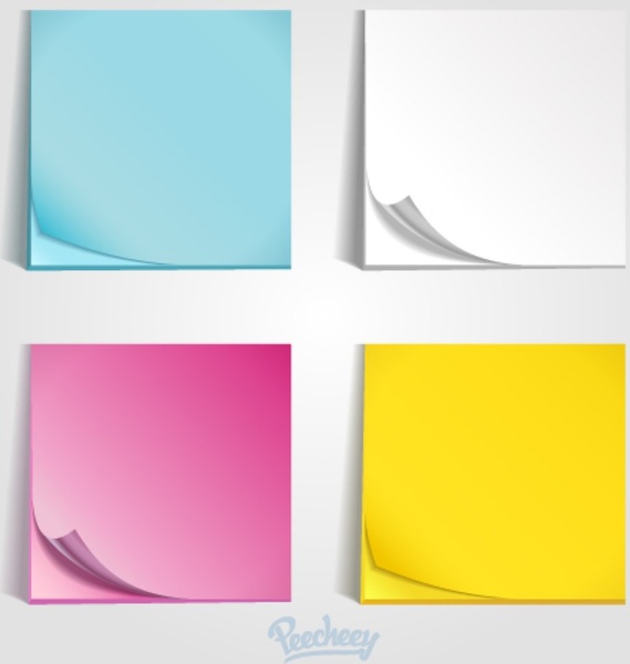 Colorful Post It Templates Free Vector In Adobe Illustrator 569x600 Colorful Post It Templates Free Vector In Adobe Illustrator
