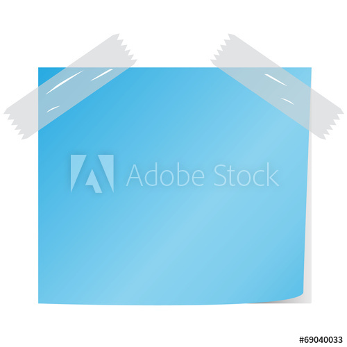 Blank Blue Color Post It Vector 500x500 Blank Blue Color Post It Vector