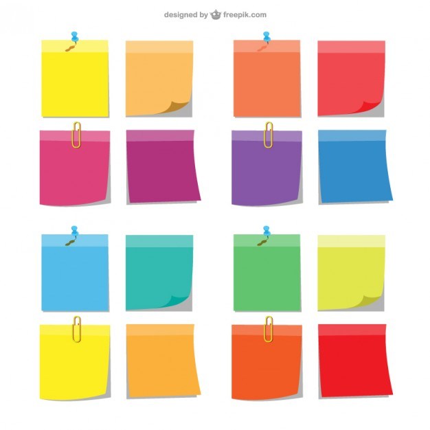 Free Vector Post It Notes Push Pins 626x626 Free Vector Post It Notes Push Pins
