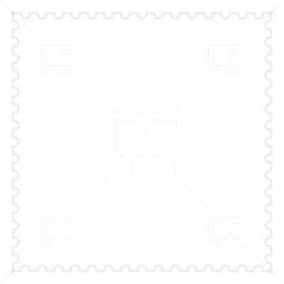 400x400 Postage Stamp Frame Vector Blank Free Template Border F