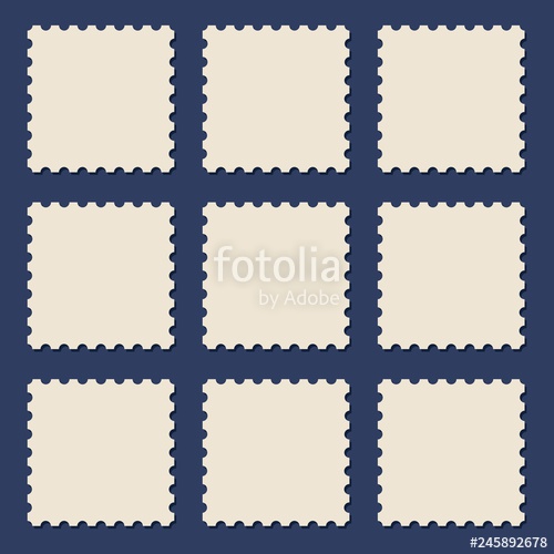Blank Postage Stamp Vector Illustration Set Of Stamps 500x500 Blank Postage Stamp Vector Illustration Set Of Stamps