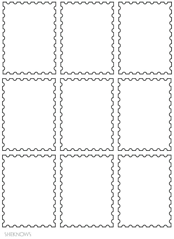 564x775 Stamp Template Free