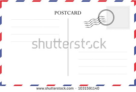 Postcard, Card, Post, Vector, Postal, Template, Back, Vintage 450x305 Postcard, Card, Post, Vector, Postal, Template, Back, Vintage