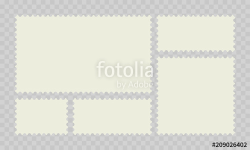 500x300 Postage Stamp Vector Post Or Postcards Stock Image And Royalty