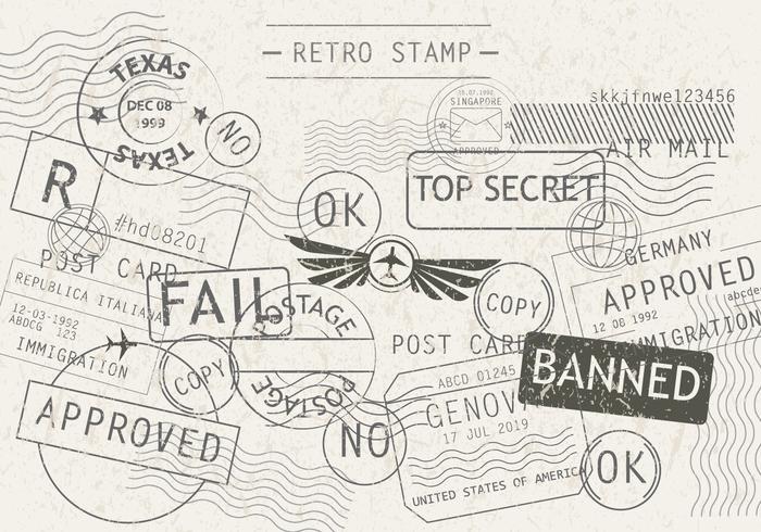 700x490 Cachet On A Postcard Vector