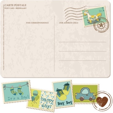 Postcard Vector Free Vector Download 367x368 Postcard Vector Free Vector Download