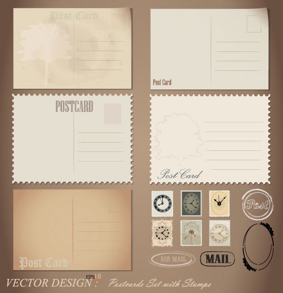 Retro Postcard Vector Free Vector In Encapsulated Postscript 580x600 Retro Postcard Vector Free Vector In Encapsulated Postscript