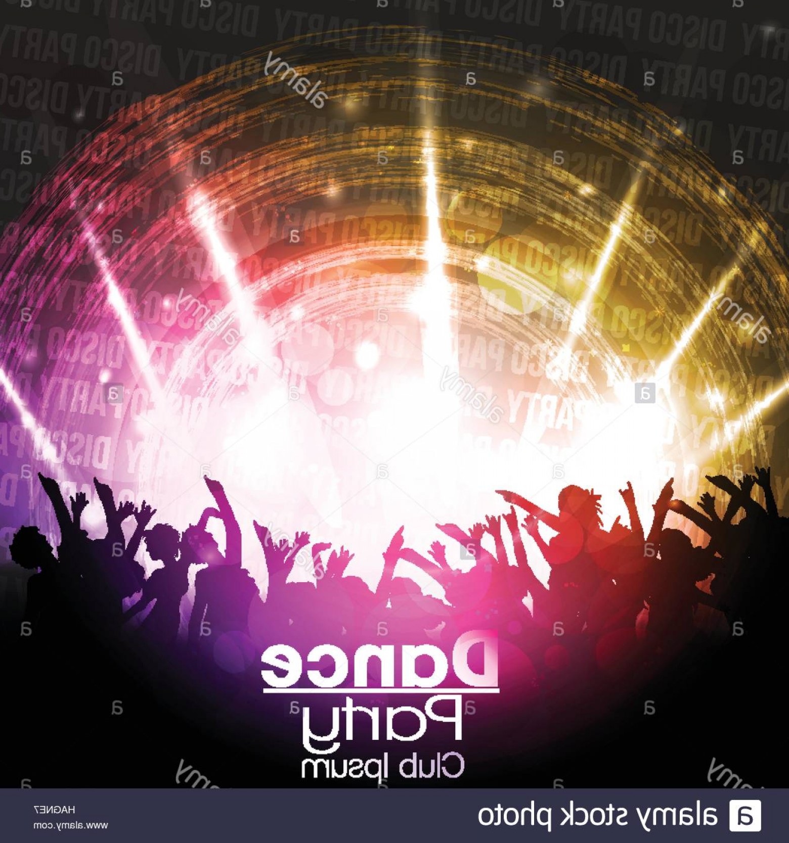Stock Photo Dance Party Poster Background Vector Illustration 1560x1668 Stock Photo Dance Party Poster Background Vector Illustration