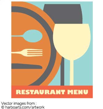 335x355 Download Modern Restaurant Poster Vector Graphic