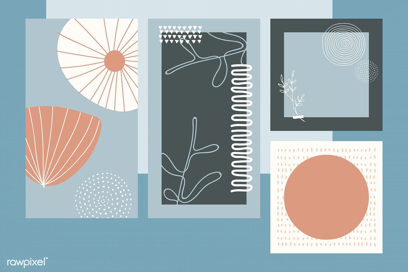 1400x933 Download Premium Image Of Blank Poster Design Vector Set