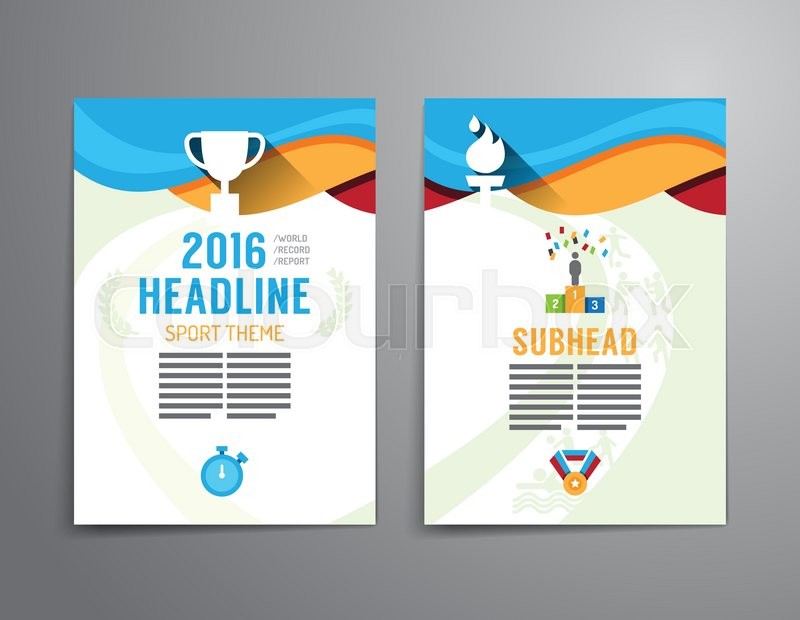 800x620 Vector Brochure, Flyer, Magazine Cover Stock Vector Colourbox