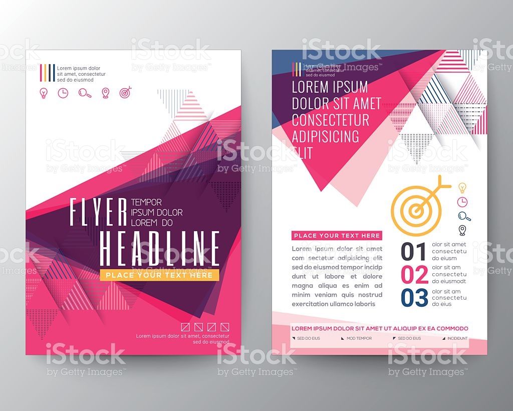 1024x820 Abstract Triangle Shape Poster Brochure Flyer Design Layout Vector