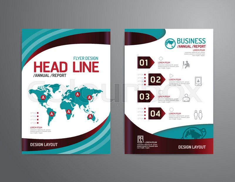 800x620 Vector Brochure, Flyer, Magazine Cover Stock Vector Colourbox