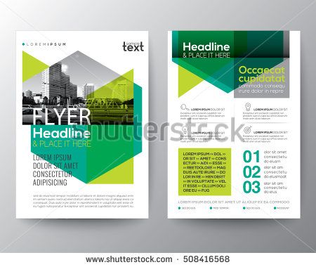 450x380 Abstract Green Geometric Background For Poster Brochure Flyer