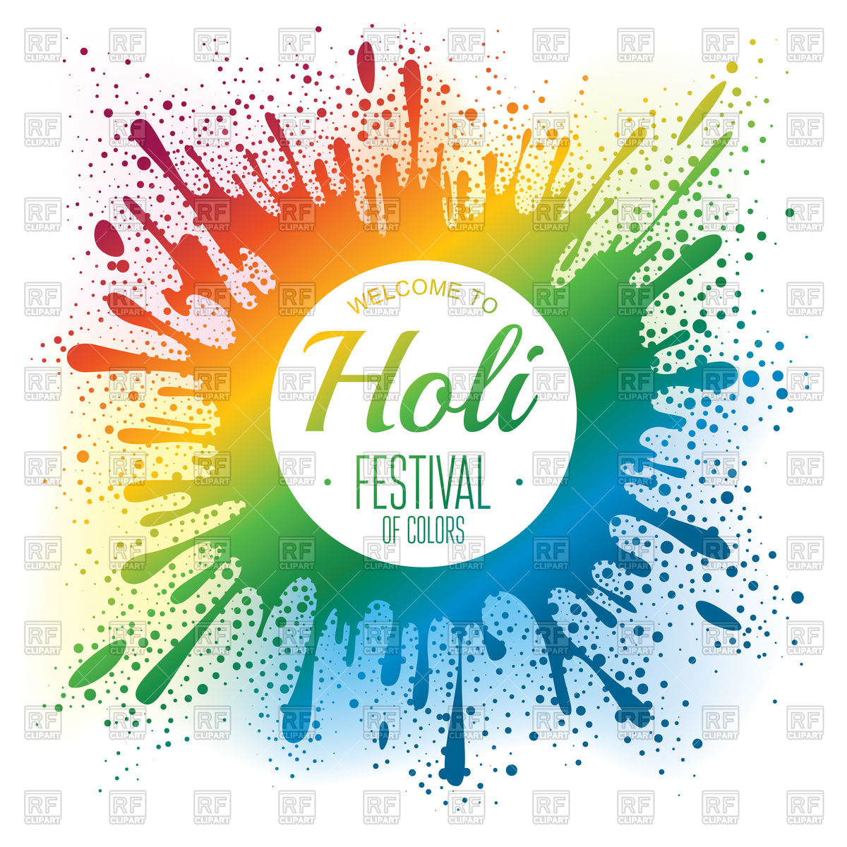 1200x1200 Holi Festival Poster Vector Image Of Objects Selenamay