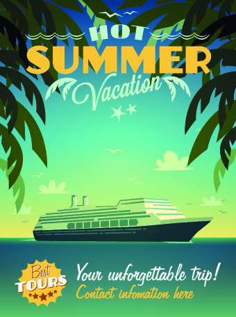 340x456 Poster Travel Design Elements Vector Over Millions Vectors