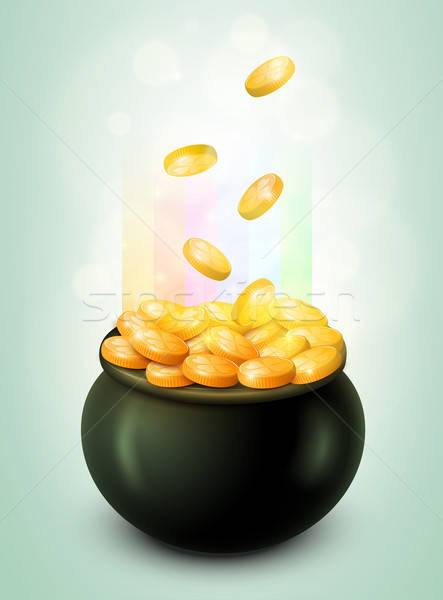 443x600 Pot Of Gold Vector Illustration Sgursozlu