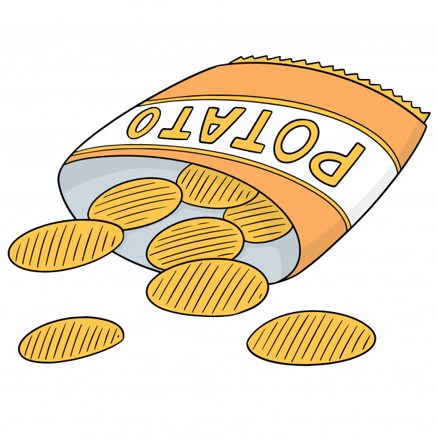 626x626 Vector Of Potato Chips Vector Premium Download