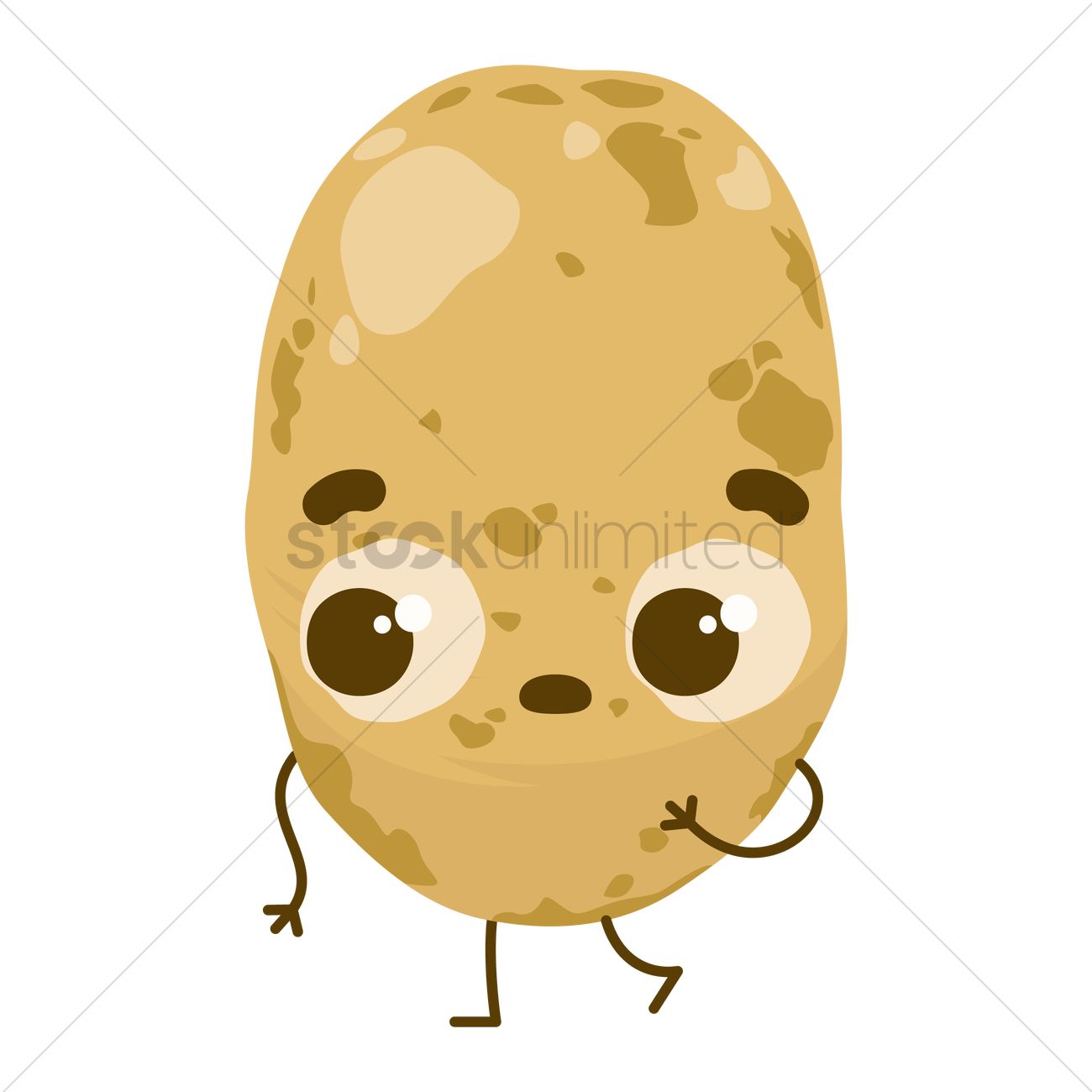 Potato Vector Image 1300x1300 Potato Vector Image