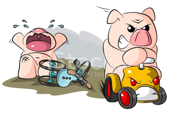 649x440 Potbelly Piggies Road Hog Stock Vector